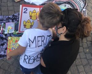 protesta piazza del comune